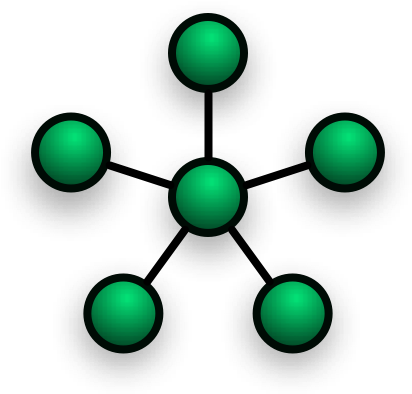 Exemplo Característico De Uma Rede - Star Topology Vs Mesh Topology (440x428)
