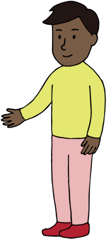 Seorang Pria Berusaha Berjabat Tangan - Illustration (595x842)