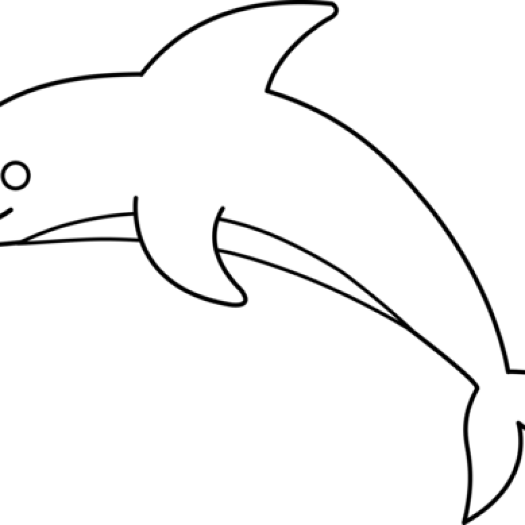 Dolphin Clipart Black And White Dolphin Clip Art Black - Clip Art (1024x1024)