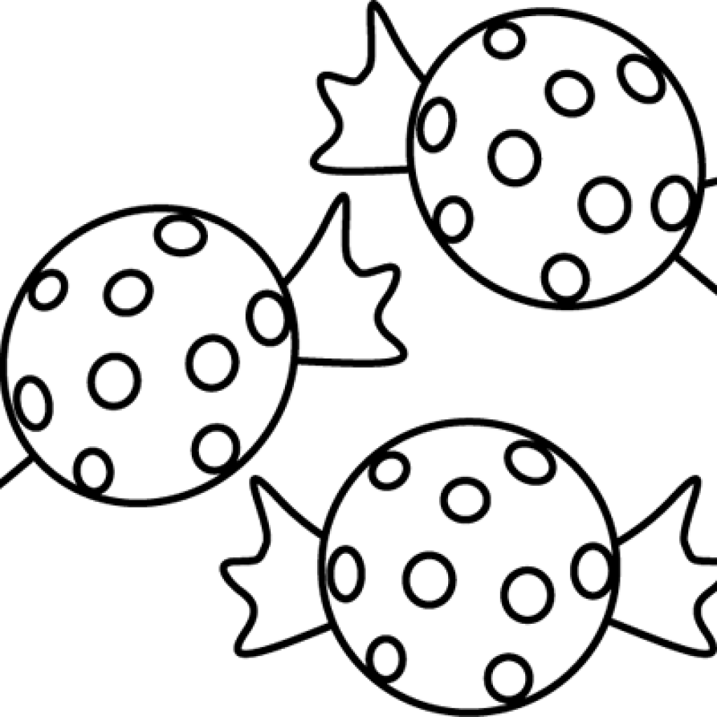 Clipart Black And White Black And White Clip Art Clipart - Candies Black And White (1024x1024)