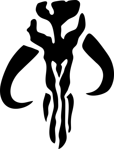 Hoje Chegando No Trabalho Um Conhecido Meu Viu Meu - Mandalorian Boba Fett Symbol (400x525)