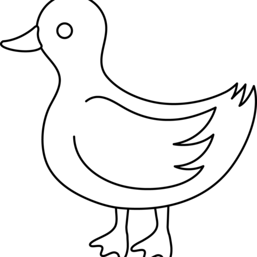 Duck Clipart Black And White Duck Clip Art Black And - Black And White Ducksclipart (1024x1024)