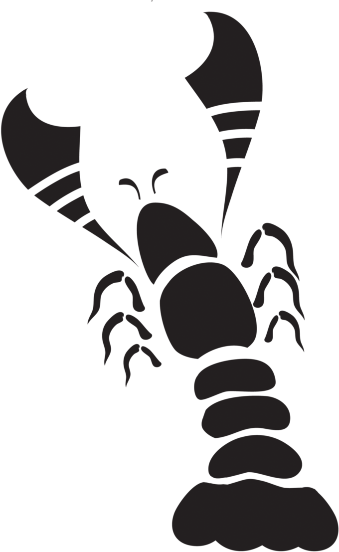 Tribal Lobster By Armlessbear - Lobster Vector Png (714x1119)