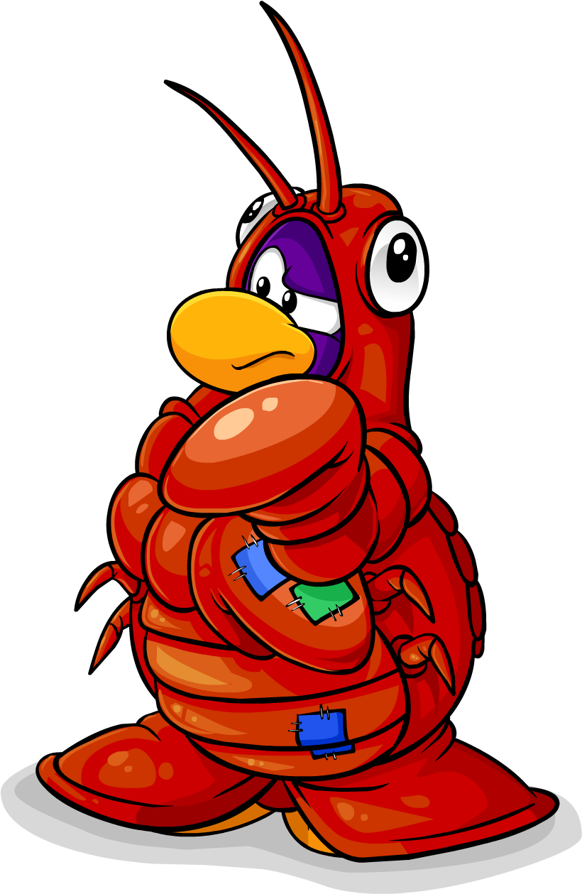 Toby The Lobster - Club Penguin Lobster Costume (1258x1258)