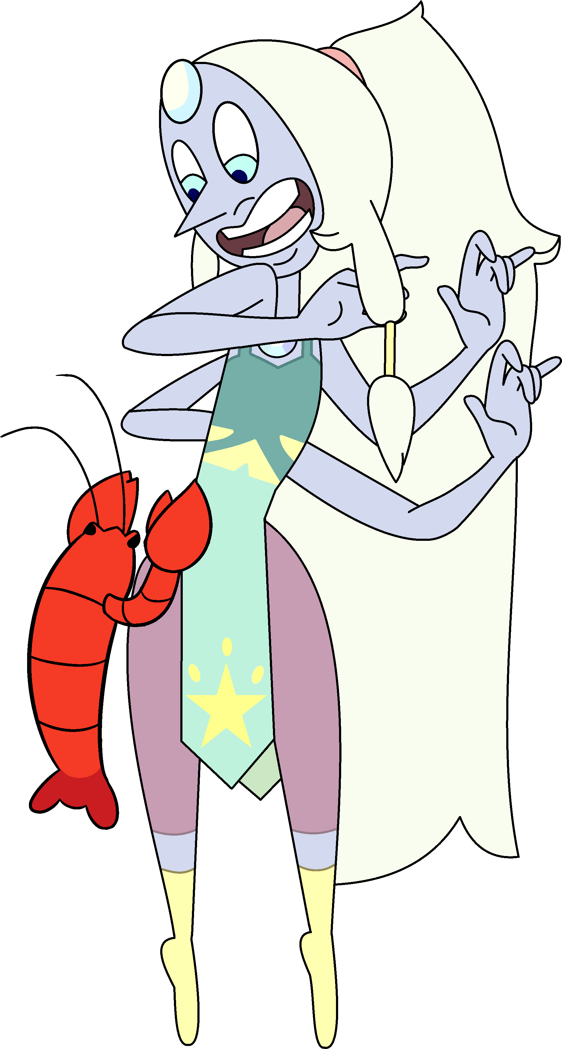 Opal Butt Lobster By Amethystpearlfusion - Opal Butt Lobster By Amethystpearlfusion (2000x3624)