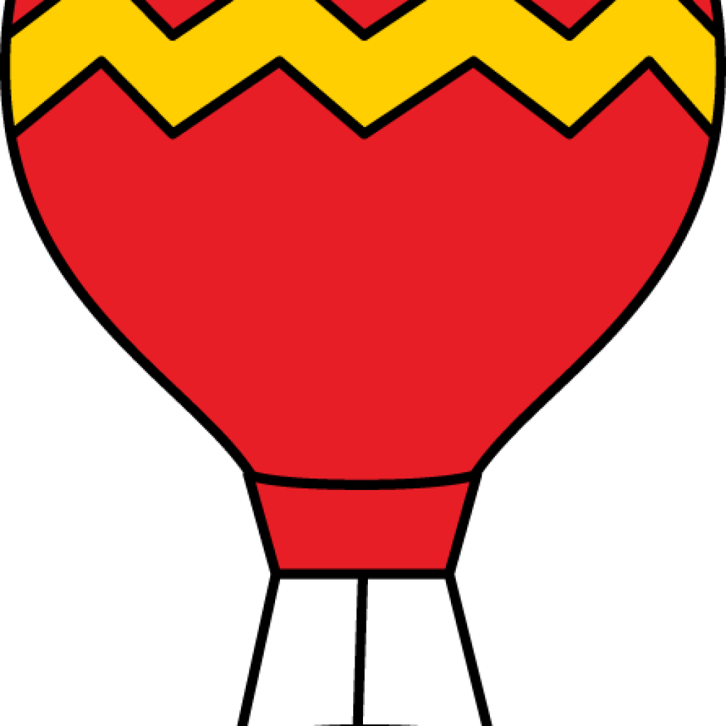 Hot Air Balloon Clip Art Red And Yellow Hot Air Balloon - Balloon (1024x1024)