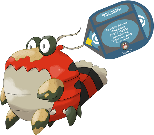 Another Lobster Fakemon By Marix20 - Lobster Fakemon (632x559)