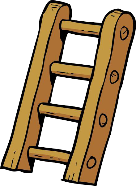 Cartoon Ladder Illustration - Stair Cartoon (521x600)
