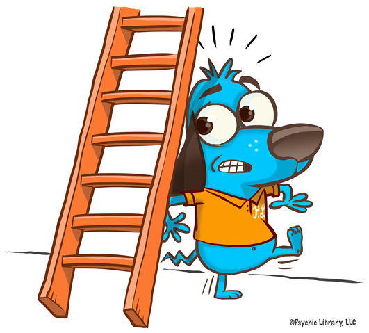 Psychic Library Presents Our New Line Of Superstition - Walk Under A Ladder (546x487)