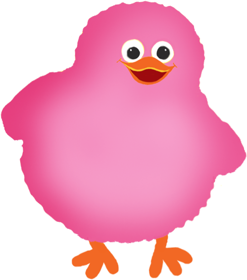 Chick Clipart Finally - Pink Chicken Transparent (531x623)