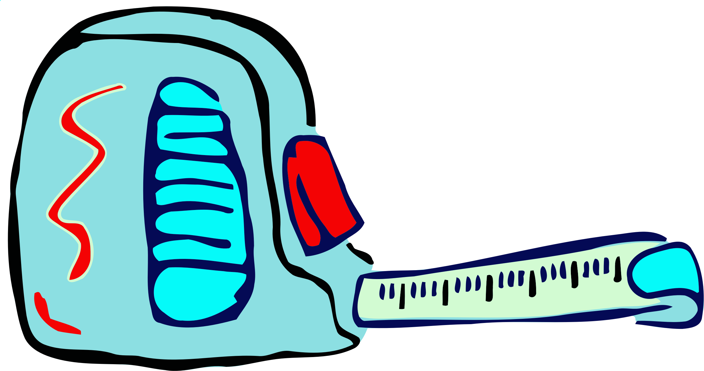 Drawn Tape Measure - Measuring Clipart (2369x1251)