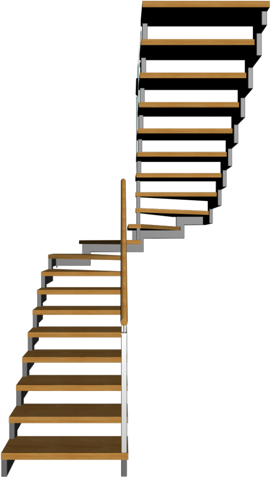 Half Landing Stairs Design And Decorate Your Room In - Stairs (1000x1000)