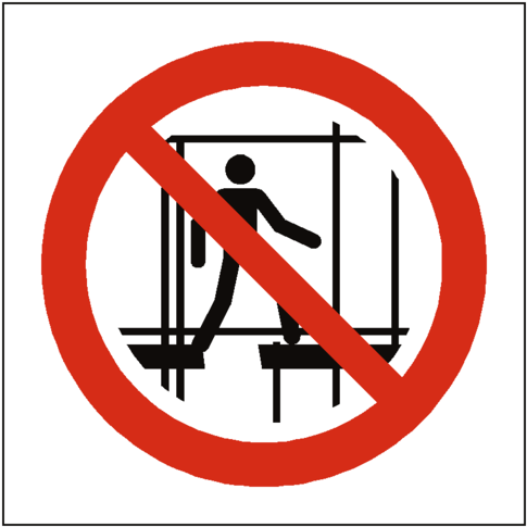 Do Not Use Incomplete Scaffold Symbol Label Safety-label - Scaffolding Incomplete Do Not Use (600x600)