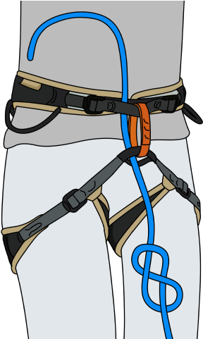 How Not To Tie A Figure Of 8 Knot To A Rope For Rock - Quickdraw (300x480)