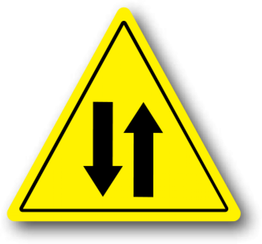 Durastripe Yellow Triangle With Double Arrow Safety - Ergomat - Durastripe Triangular Peel & Stick Floor (935x1000)