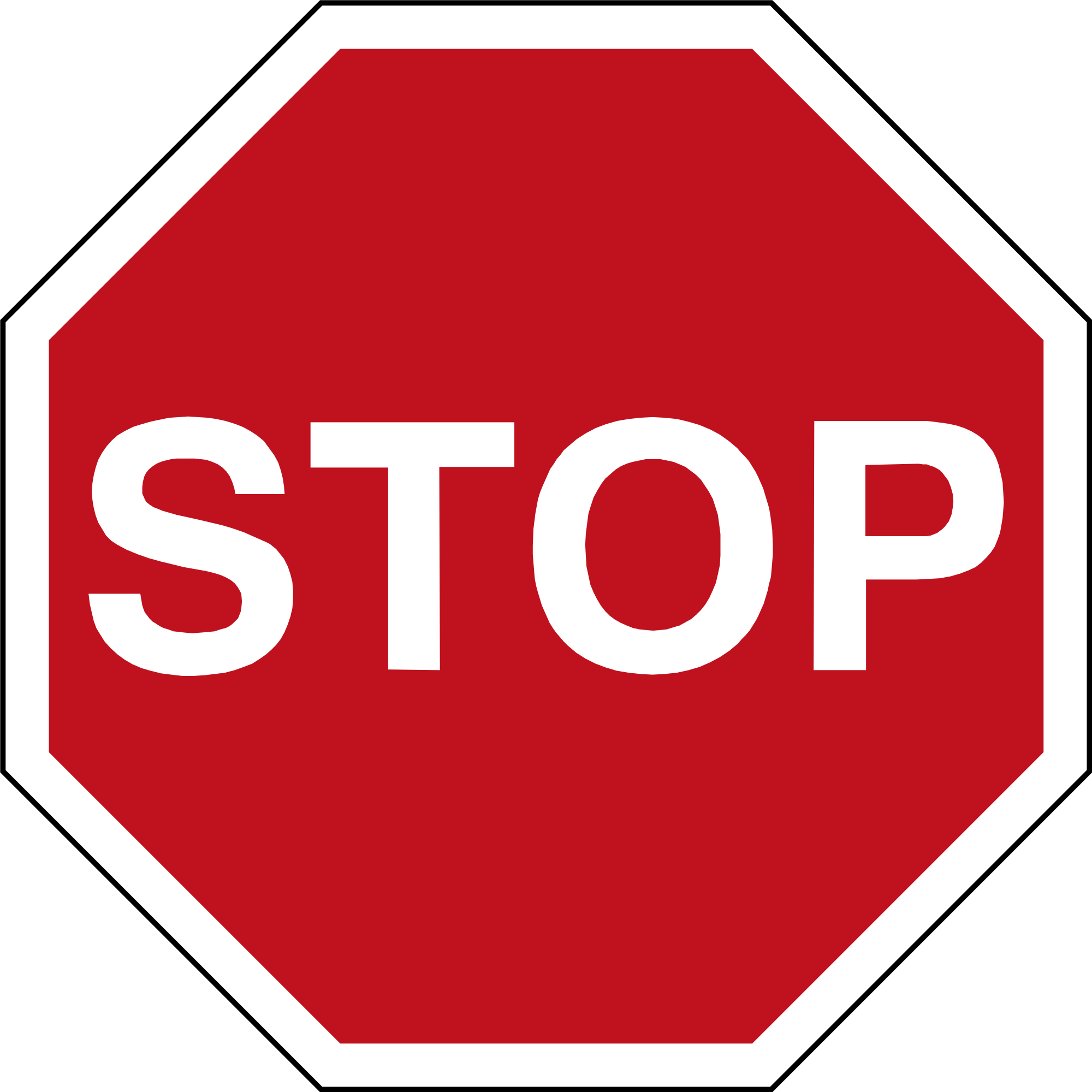 Vienna Convention Road Sign B2a-svg - Stop Sign Vector Ai (2000x2000)