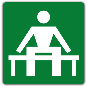 Waiting Place Safety Sign - Waiting Area Signs (400x400)