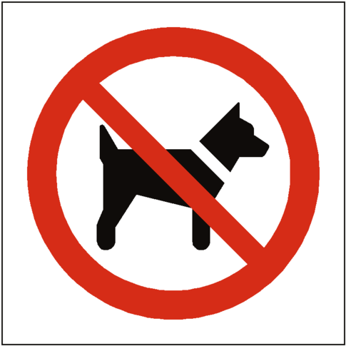 No Dogs Symbol Sign Safety-label - No Dogs Sign (600x600)