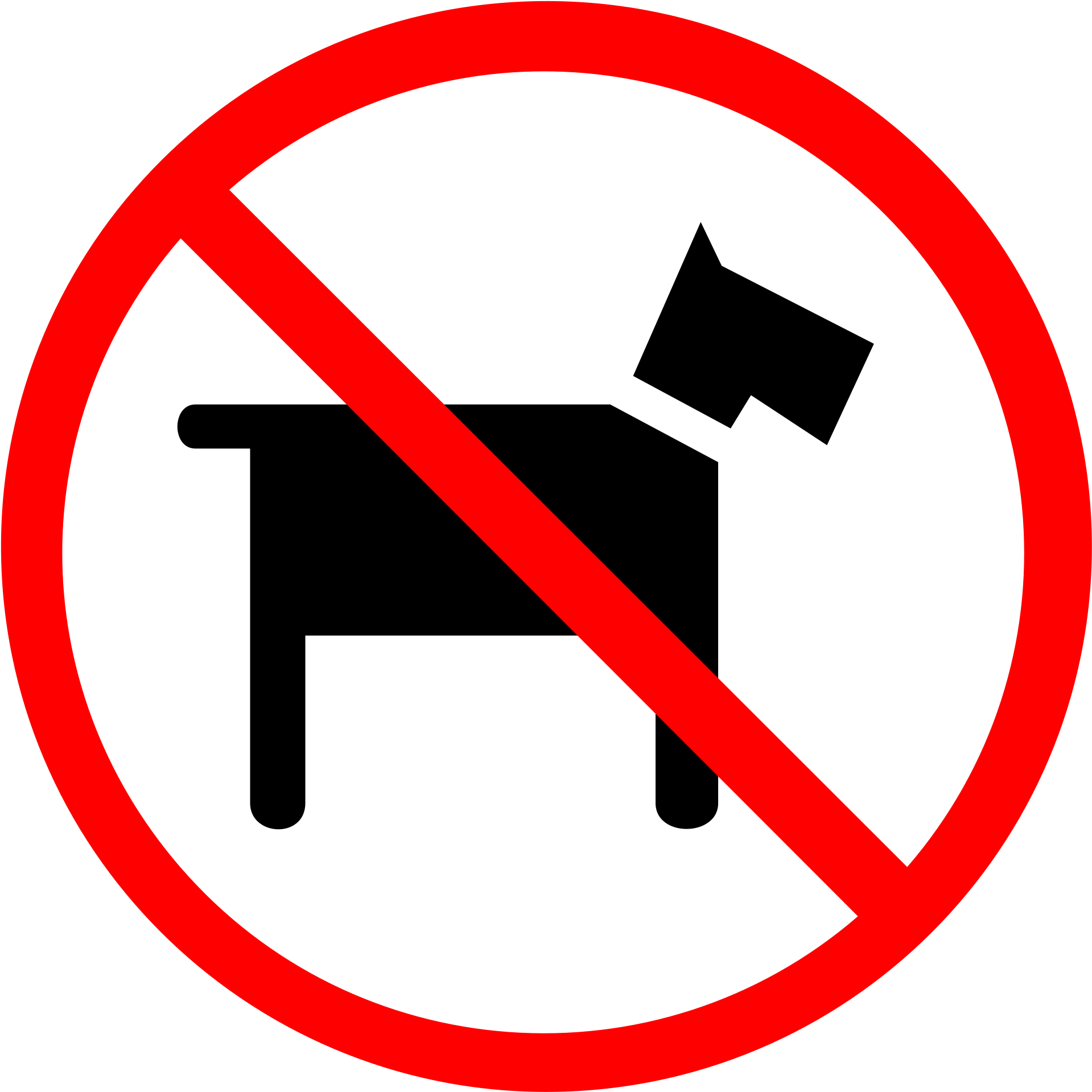 Wondrous No Dogs Symbol File Svg Wikimedia Commons - Wondrous No Dogs Symbol File Svg Wikimedia Commons (2000x2000)