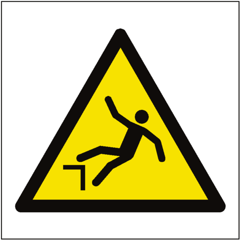 Drop Hazard Symbol Sign - Compressed Gas Warning Sign (600x600)