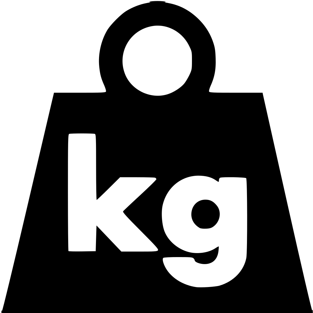 Metric Weight Clip Art - Symbol For Weight (1024x1024)
