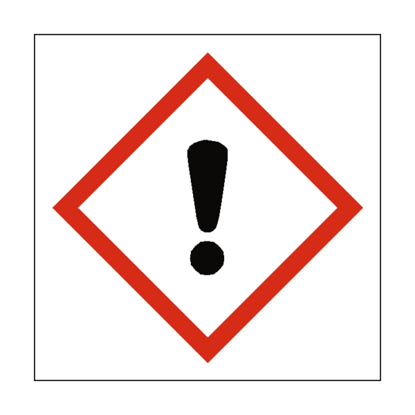 Caution Coshh Sign Safety-label - Exclamation Mark Pictogram (600x600)