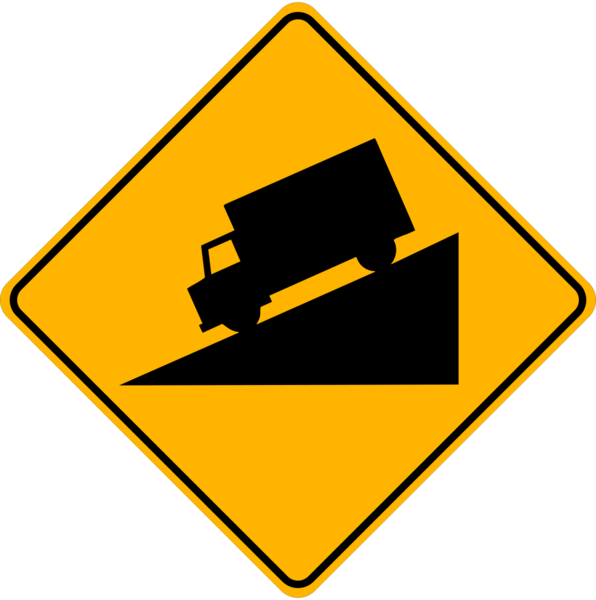 Wa-21 Steep Downhill Slope - Falling Rocks Sign (596x600)