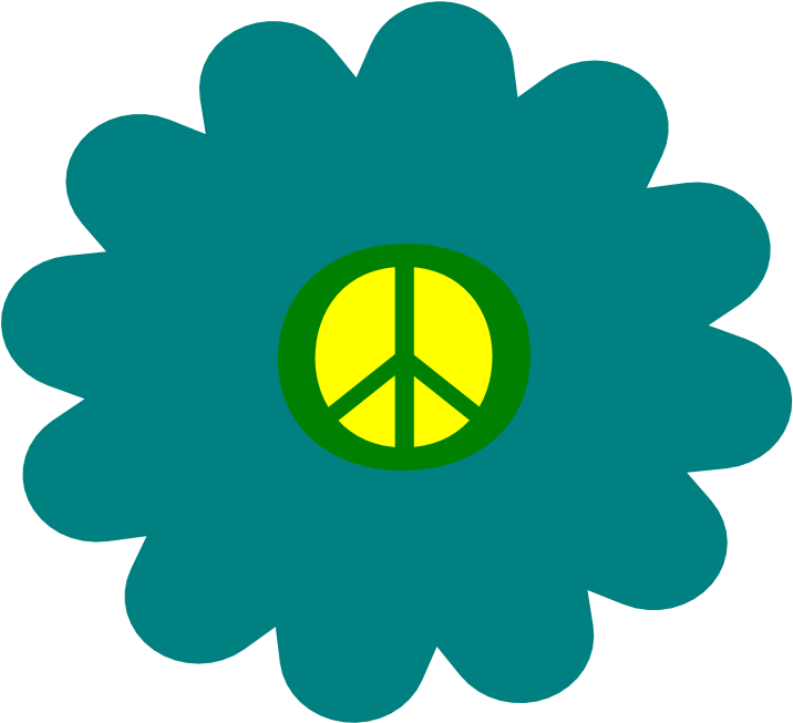 Hazard Clip Art Download - Flower Power Png Transparent (777x770)