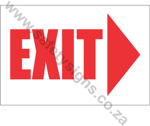 Exit Right Safety Sign - Safety Signage Go (499x499)