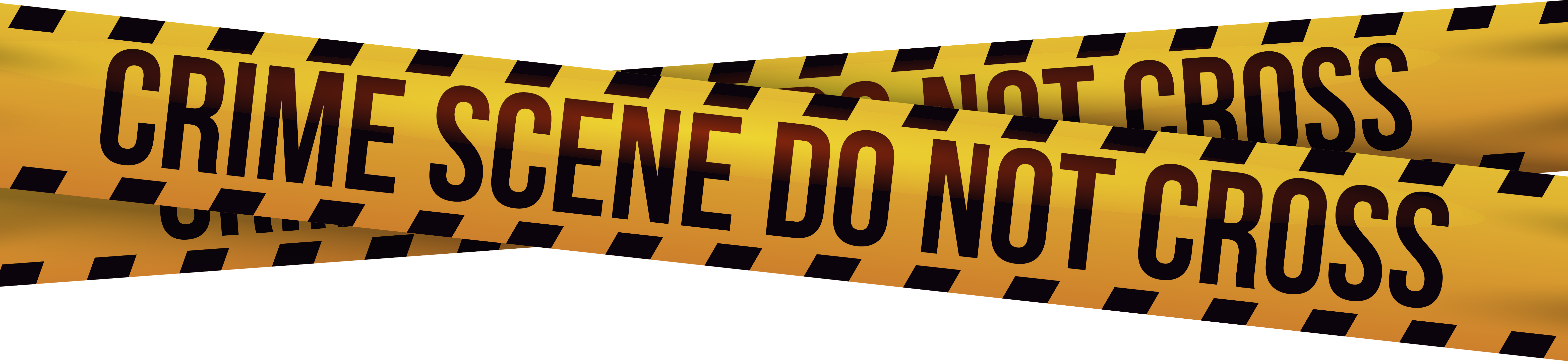 Danger Tape Cliparts - Police Tape Png (6246x1440)