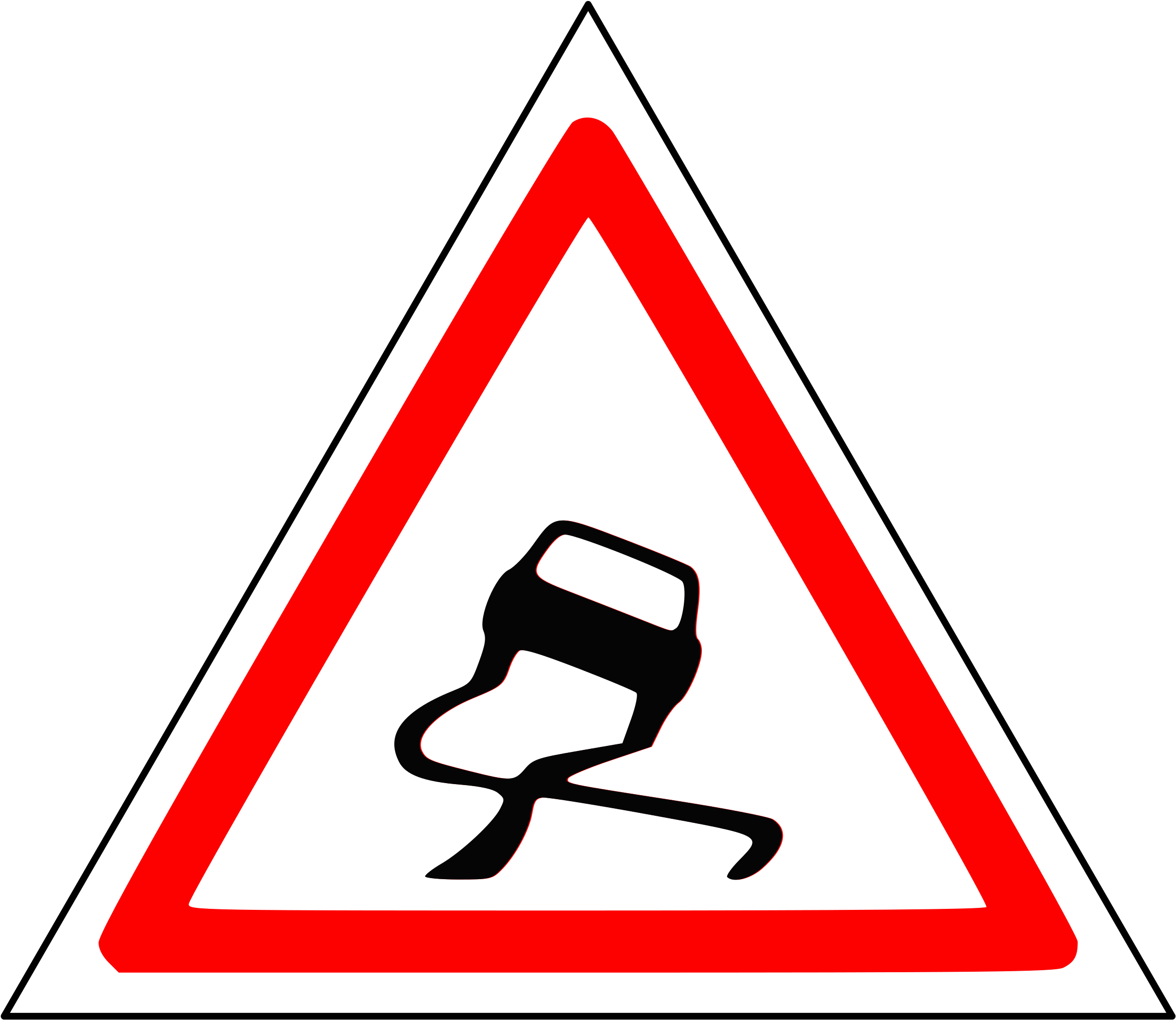 Big Image - Sliding Car Road Sign (2400x2400)