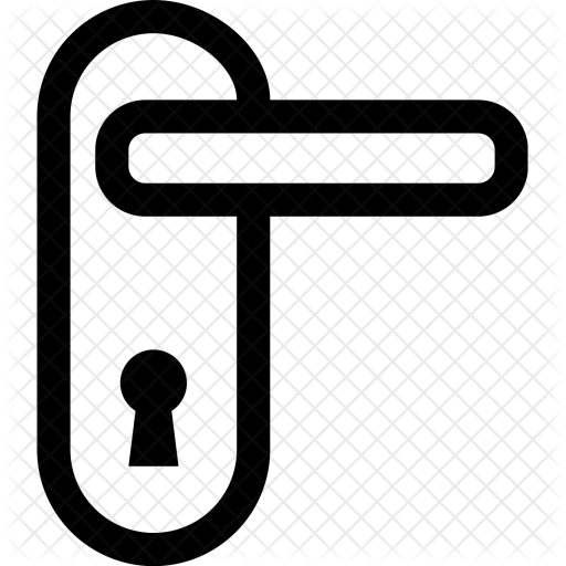 Door, Handle, Tag, Lock, Safety, Room Icon - Door Lock Icon (512x512)