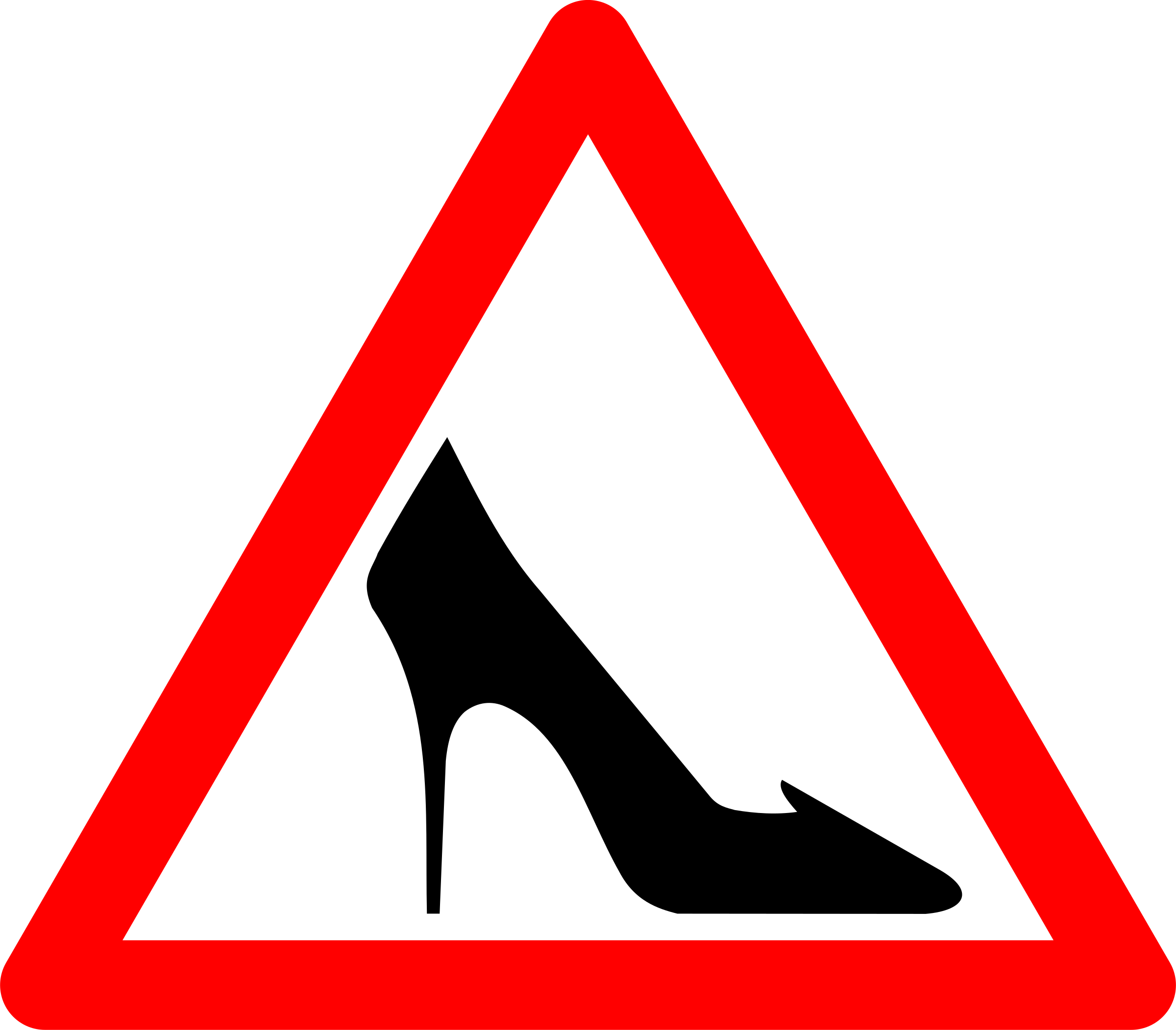 Shoe Traffic Sign Svg Vector File, Vector Clip Art - Shoe Sign (2400x2103)