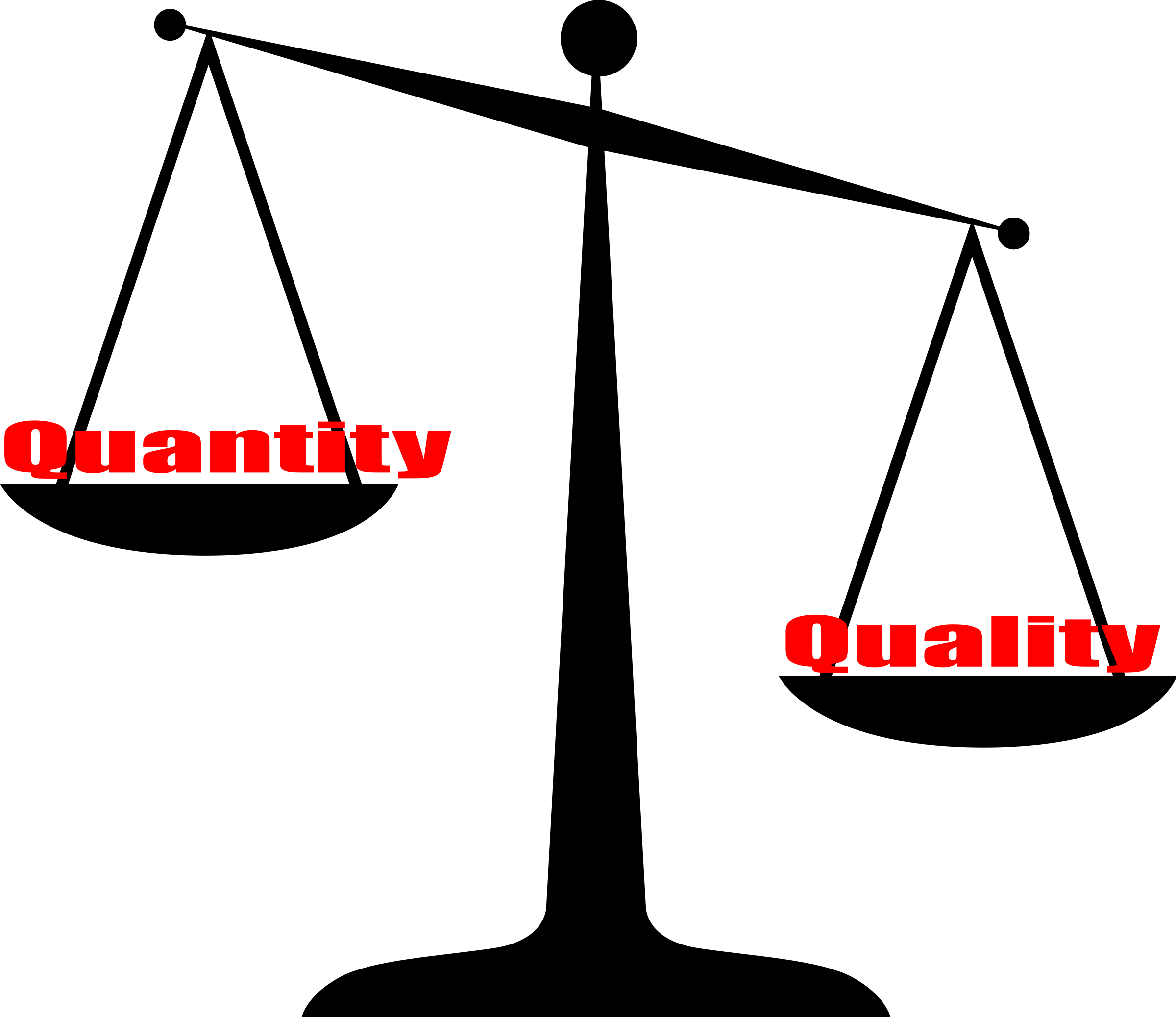 This Free Icons Png Design Of Quality Vs Quantity - Scales Of Justice Clip Art (2400x2076)