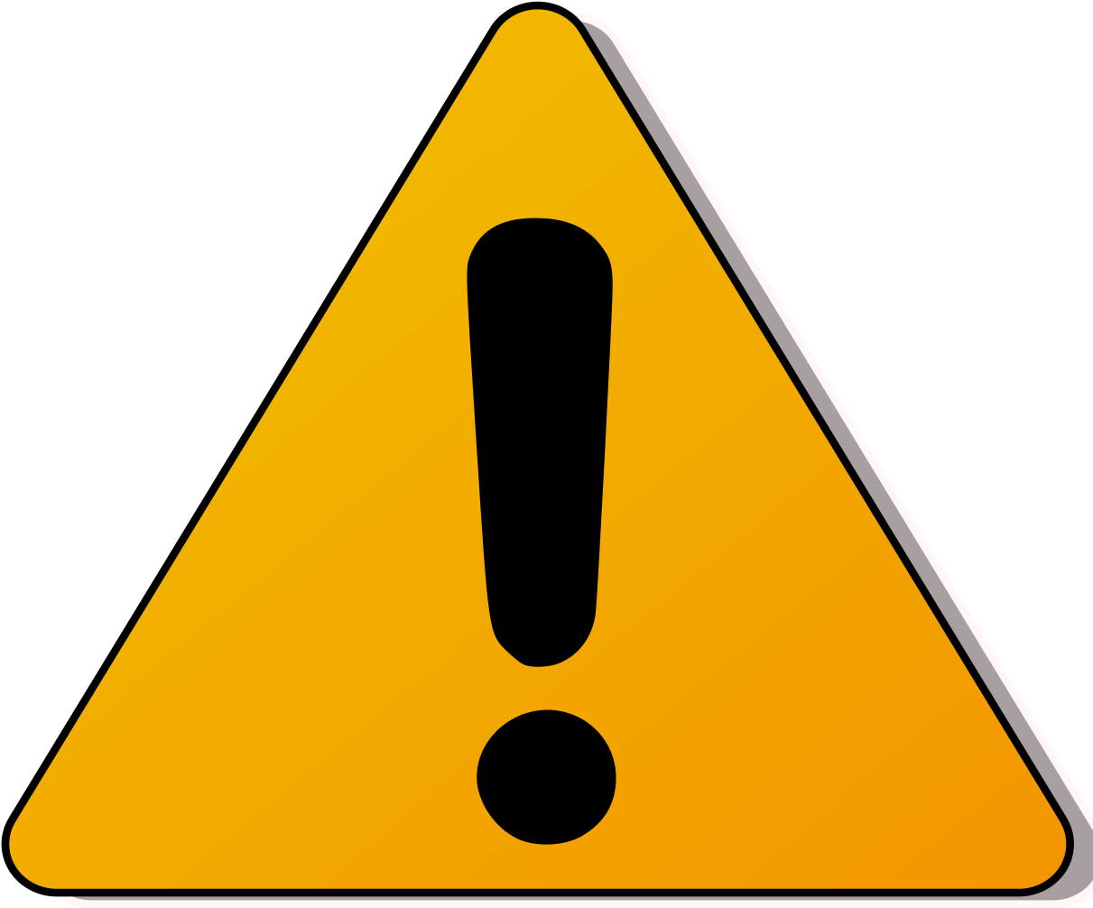 Cautious Cliparts - Caution Sign (1229x1024)