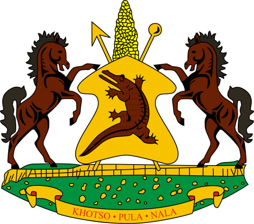 Free Vector Coat Of Arms Of Lesotho Clip Art - Lesotho Congress For Democracy (500x441)