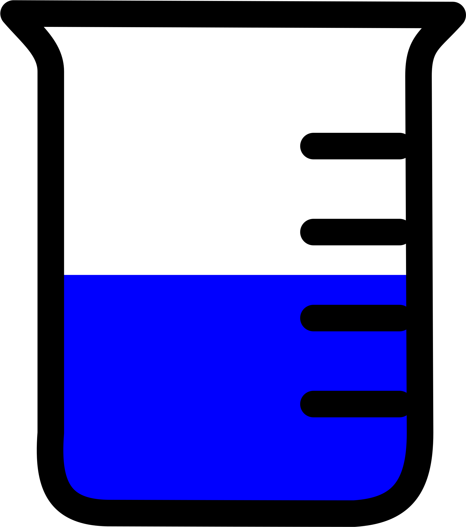 Laboratory Clipart Icon - Beaker Clipart (2400x2400)