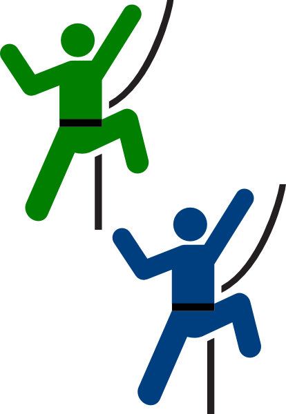 Rock Climbing Clip Art (414x600)