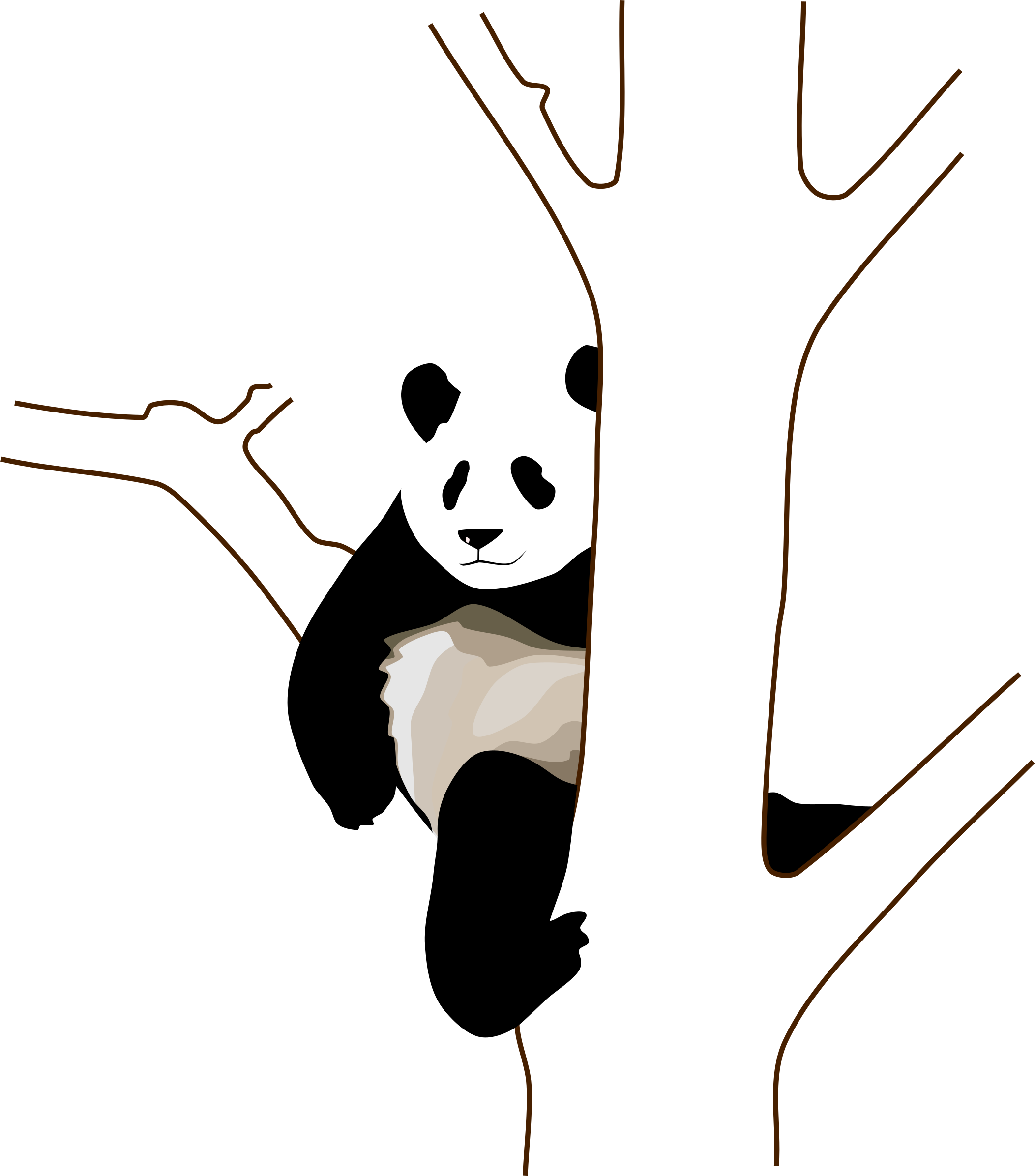 Giant Panda Clip Art - Panda Clip Art (2109x2400)
