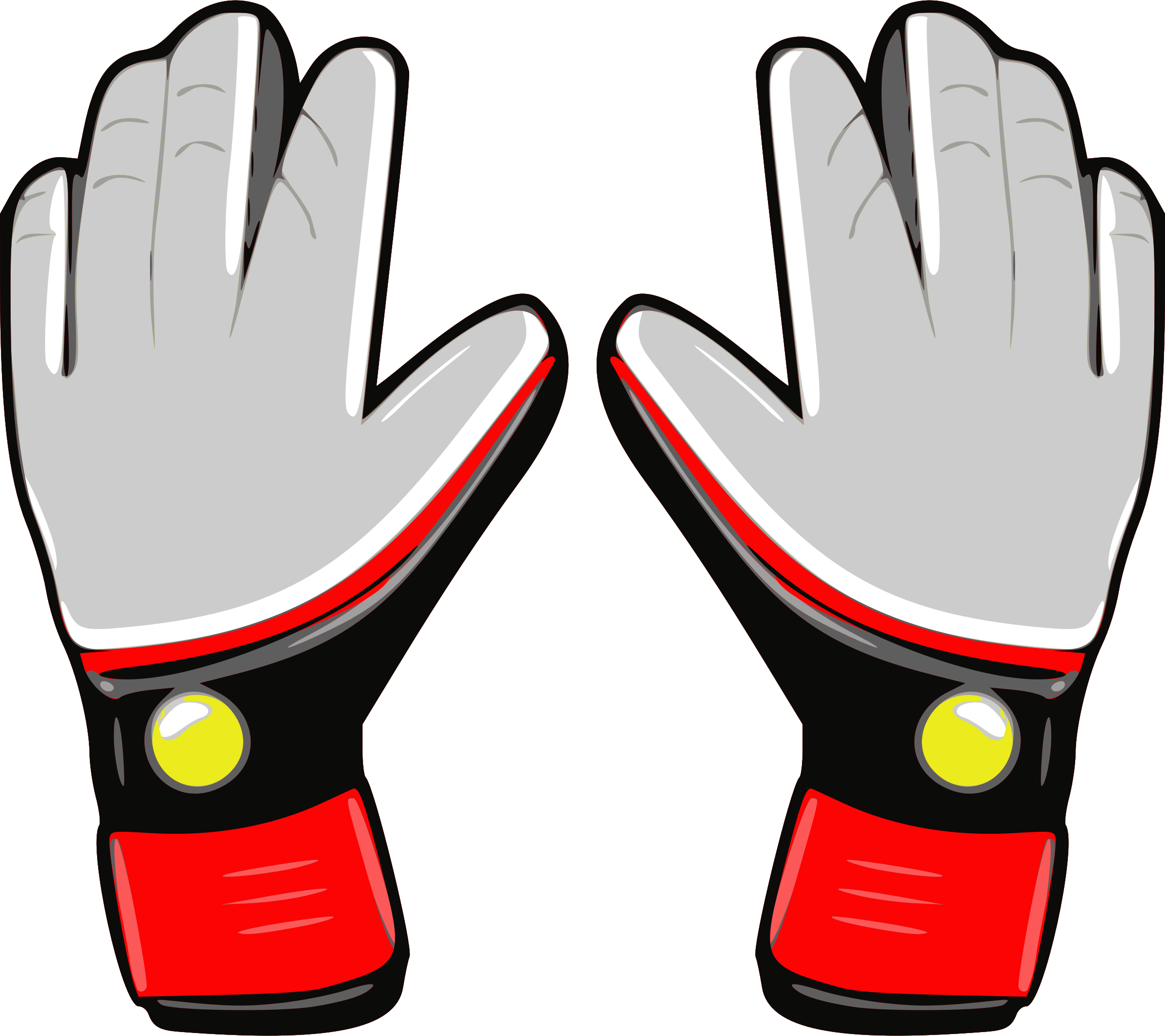 This Free Icons Png Design Of Gloves 4 - Soccer Goalie Gloves Clipart (2400x2136)
