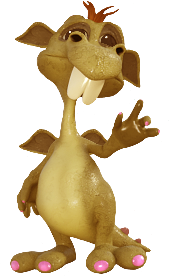 Cute Dragon Purple - Cartoon (848x1063)