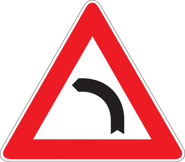 Road Narrows Left Sign (600x524)
