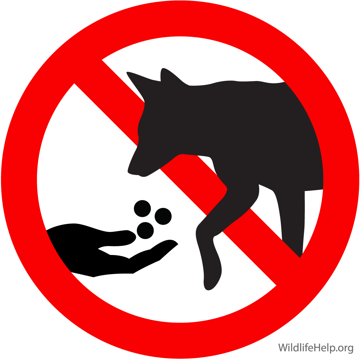 Coyote Clipart Maryland - Do Not Feed Dog (1280x1280)