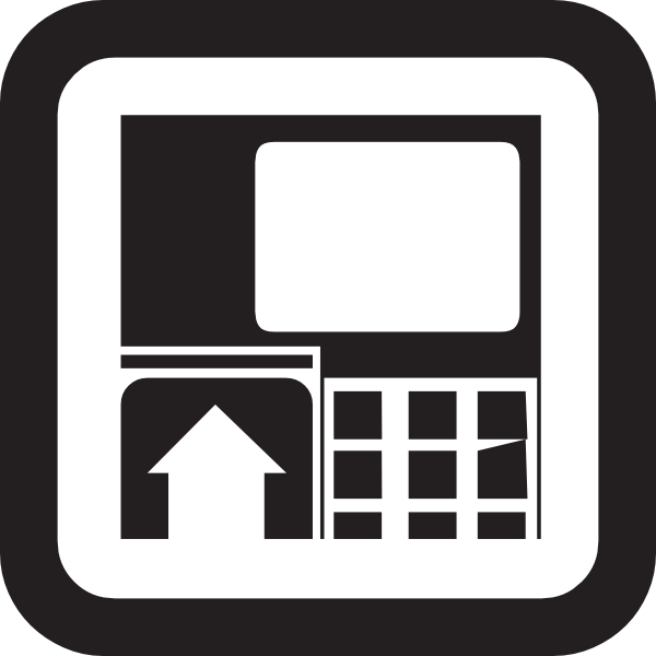 Atm Sign Clip Art At Vector Clip Art Png - Atm Clipart (600x600)