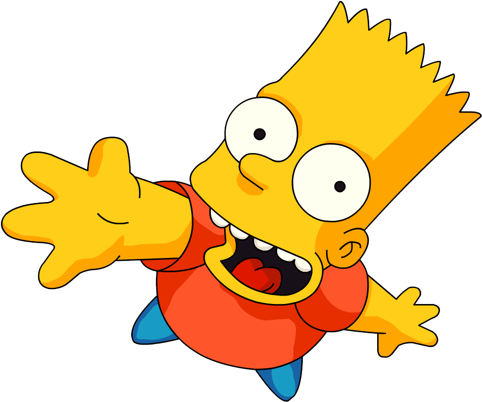 The Simpsons Clipart Bart Simpson - Bart Simpson Png (1000x1000)