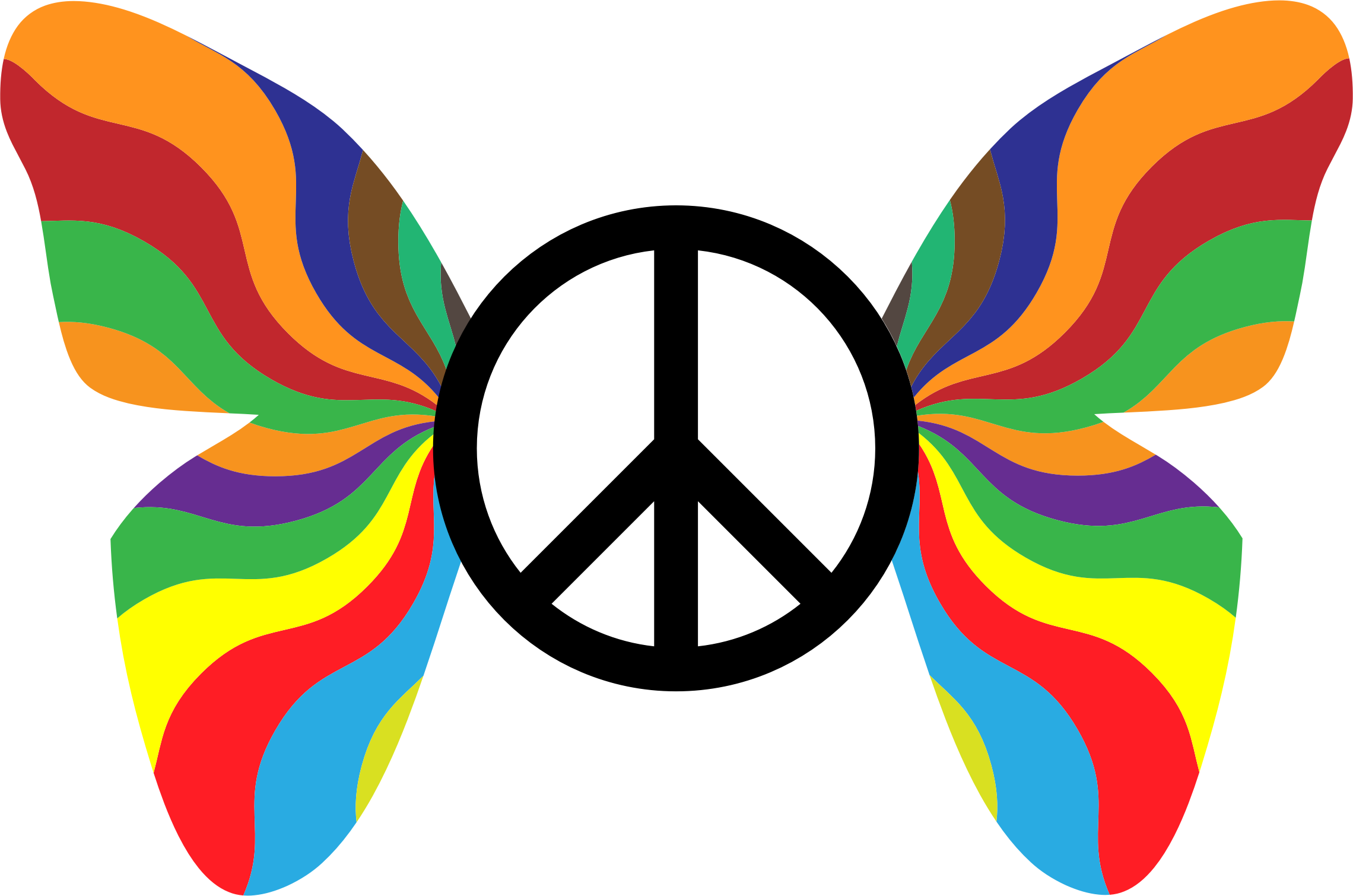 Peace Sign Clipart Groovy - Symbol Of Peace And Love (2280x1510)