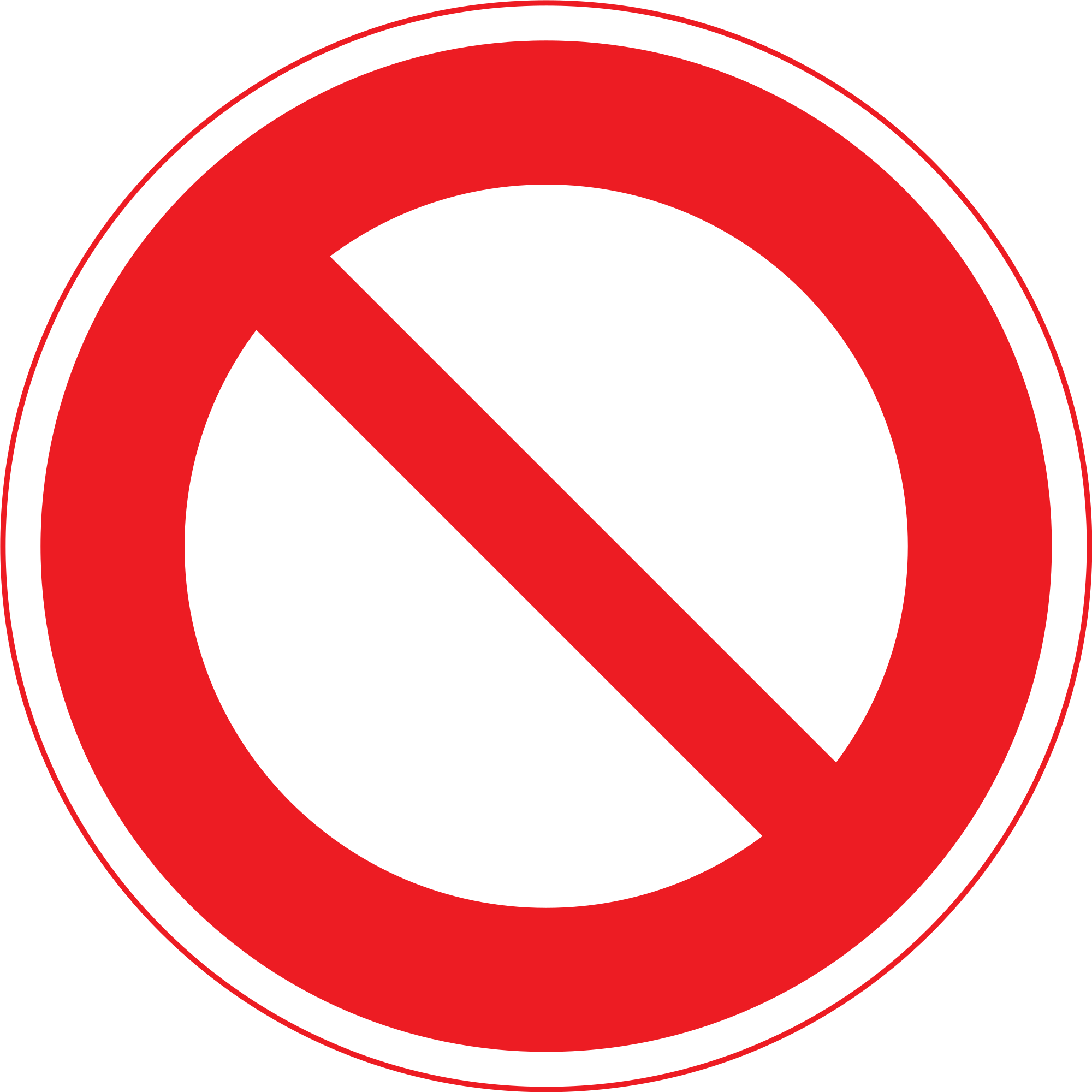240 × 240 Pixels - Prohibition Sign (2000x2000)