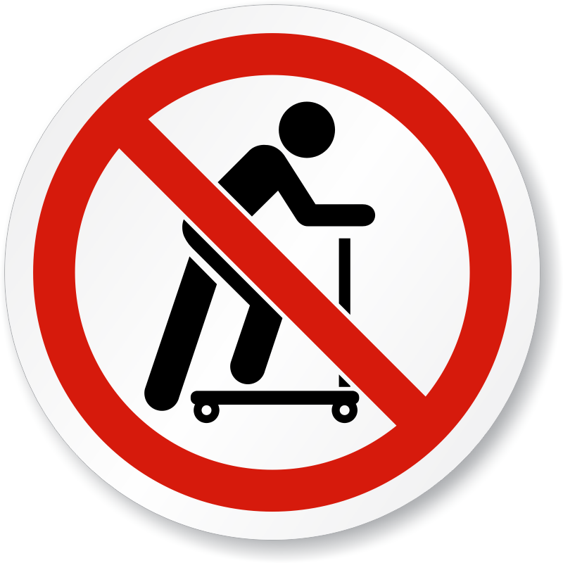 Iso Prohibition Sign - Mysecuritysign No Skateboarding Bicycle Riding Roller (800x800)