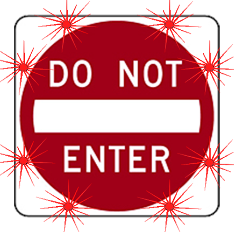 Image Logo For Lighted Roadway Signs - Do Not Enter Wrong Way (786x780)