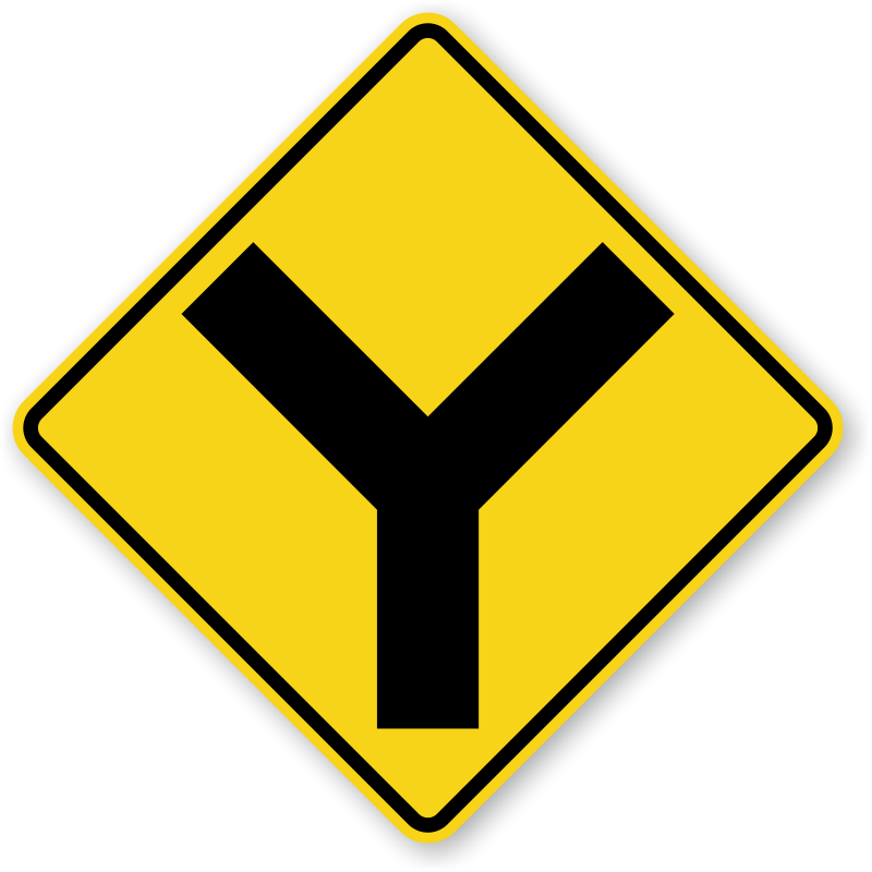 Traffic Sign - Y Sign (800x800)